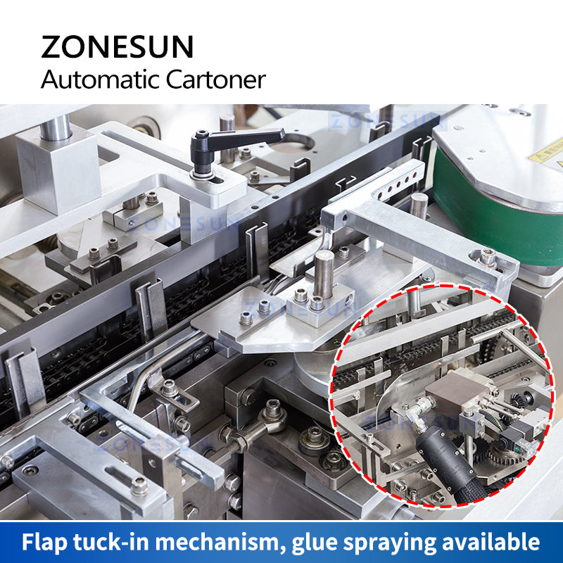 ZONESUN ZS-ZH120 Incollatrice automatica pieghevole per cartoni 