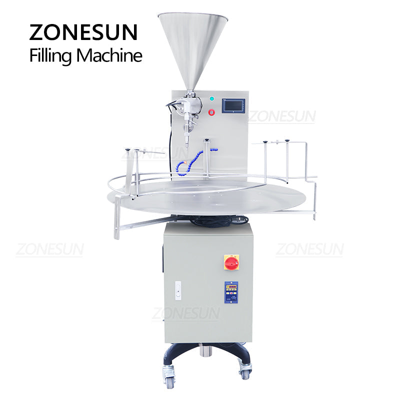 ZONESUN ZS-VTRP1 Servo Motor Rotor Pump Paste Filling Machine with Unscrambler