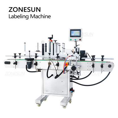 ZONESUN ZS-TB260S Automatic Round Bottle Double Side Labeling Machine