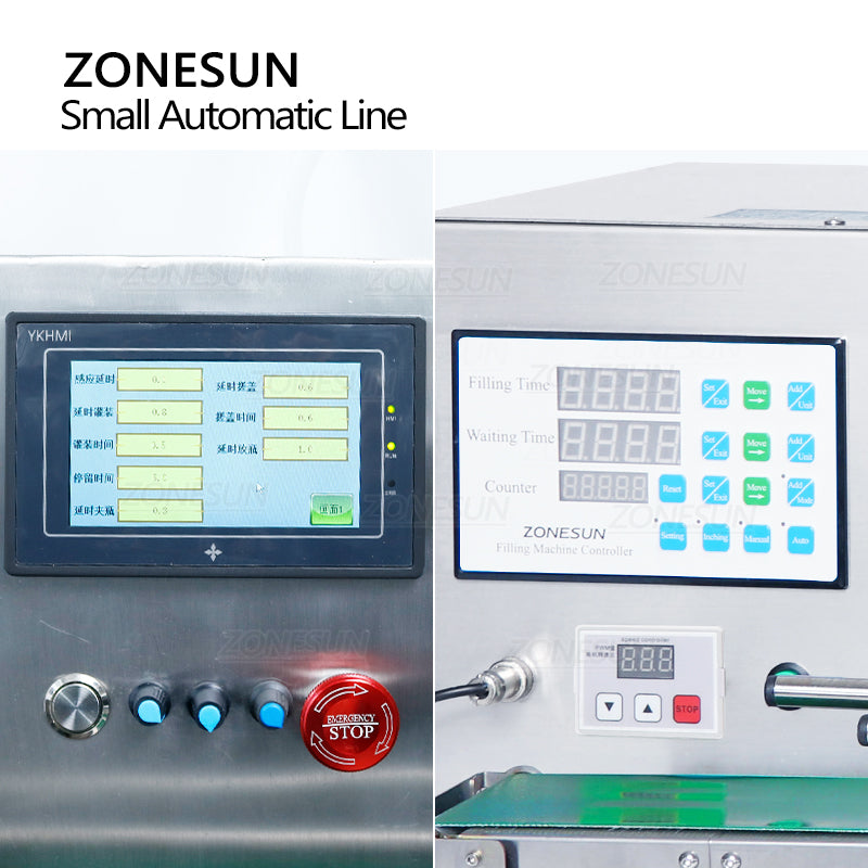 ZONESUN ZS-MPXG1 Small Automatic Magnetic Pump Liquid Filling and Capping Machine