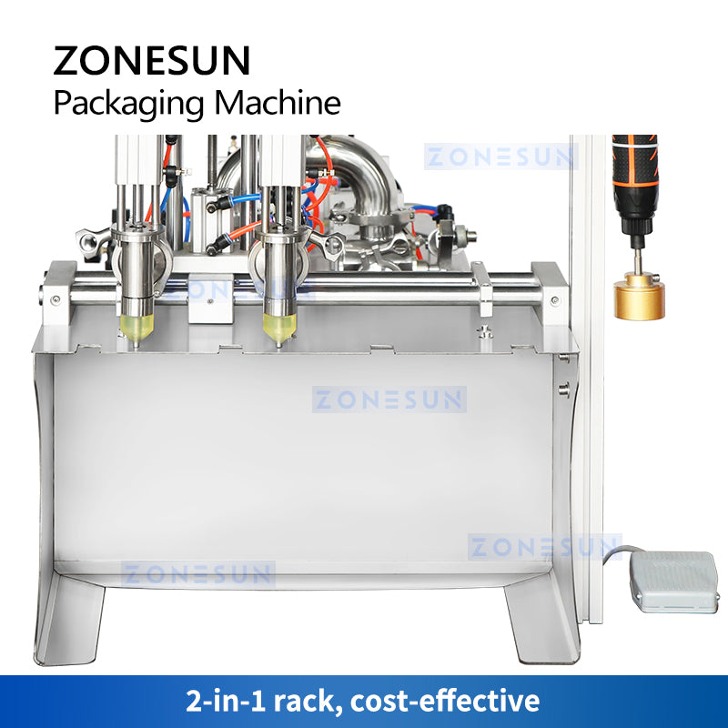 ZONESUN ZS-GTSP2 Semi Automatic Spout Pouch Liquid Filling Capping Machine