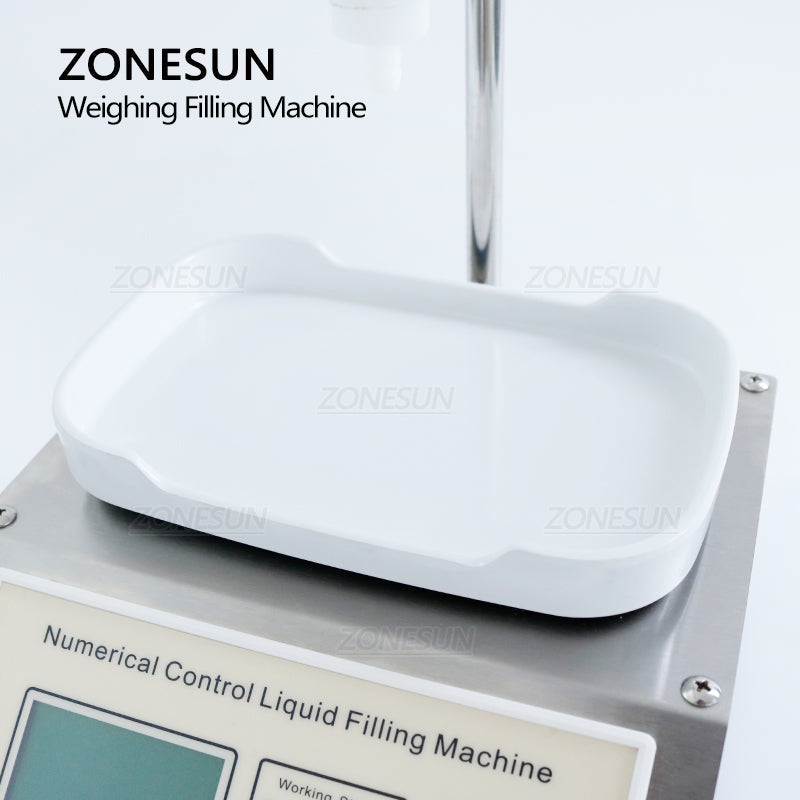 ZONESUN ZS-DP611W Semi Automatic Diaphragm Pump Liquid Weighing Filling Machine