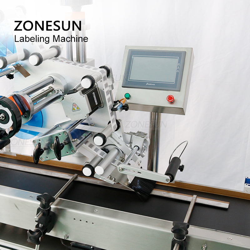 ZONESUN ZS-TB831B Automatic High Precision Flat Labeling Machine  For Normal Transparent Label