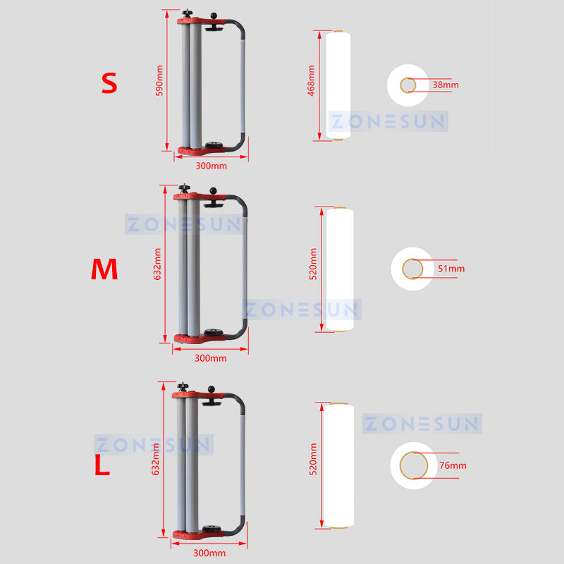 ZONESUN ZS-SFD1 Handheld Stretch Film Wrapping Machine