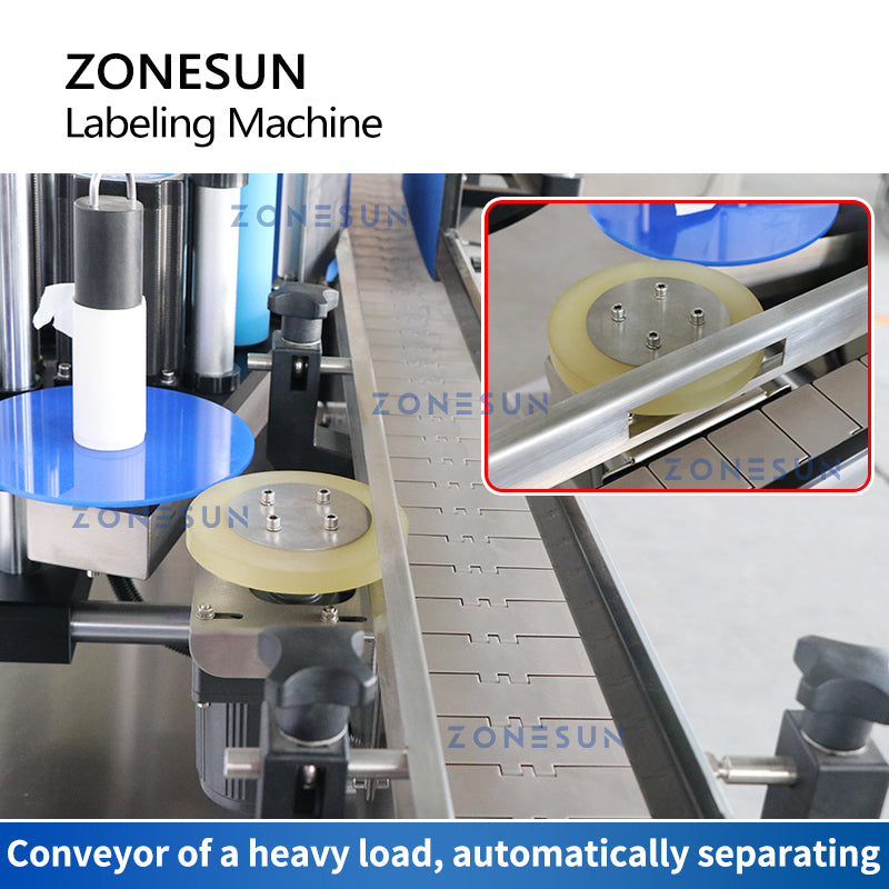 ZONESUN ZS-TB200R Etichettatrice automatica per bottiglie rotonde avvolgenti 