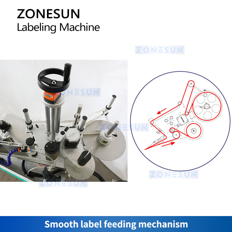 ZONESUN ZS-TB880 Automatic Tapered Bottle Labeling Machine