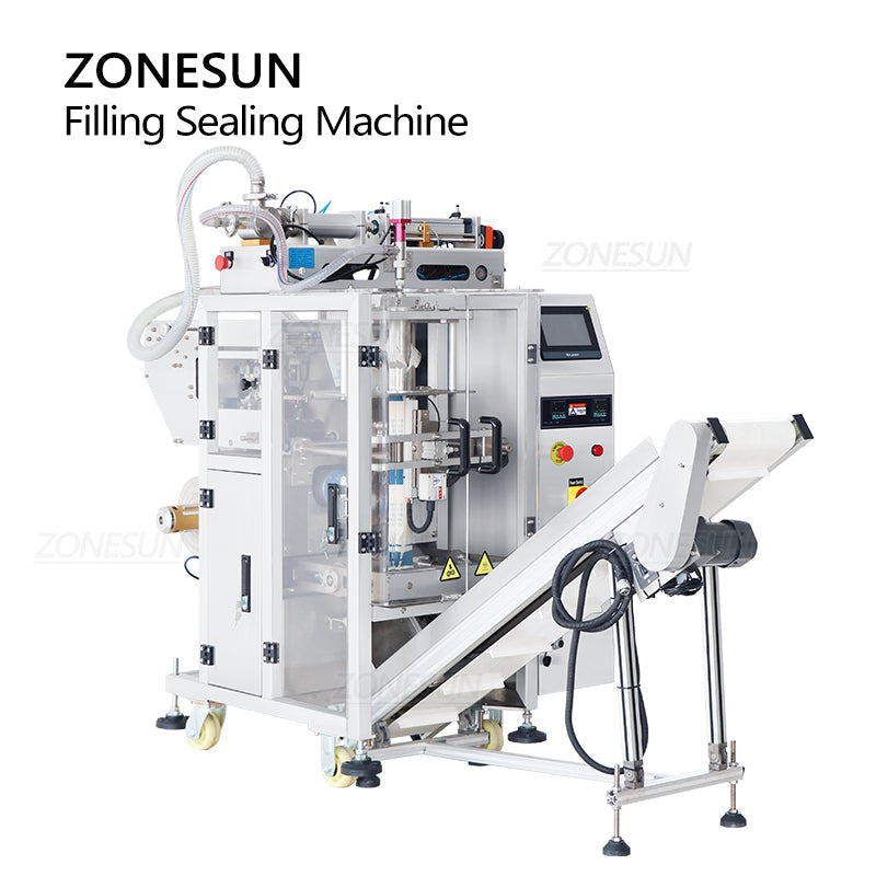 ZONESUN ZS-GFYT320 Automatic Liquid Pouch Filling Sealing Machine With Date Coder