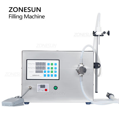 ZONESUN ZS-YTMP1S Single Nozzle Magnetic Pump Liquid Filling Machine