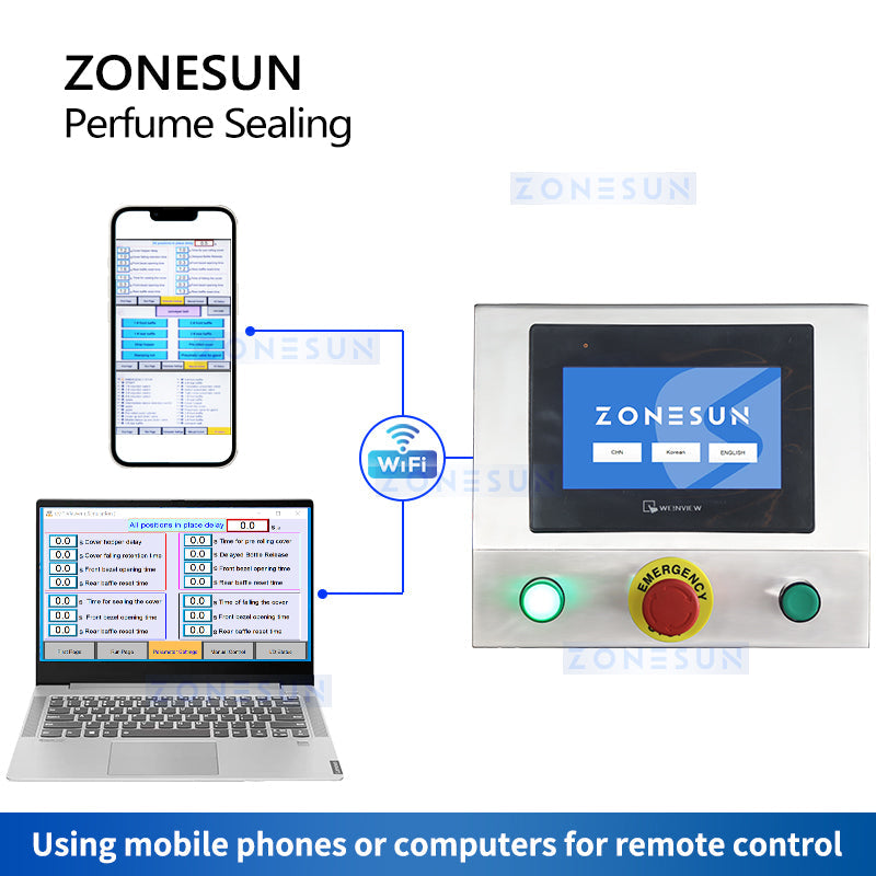 Pressa automatica per tappi di bottiglia di profumo ZONESUN ZS-YG11V