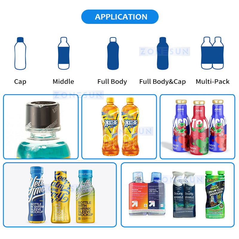 ZONESUN ZS-STB150R Automatic Filling Capping Shrink Sleeve Lable Machine