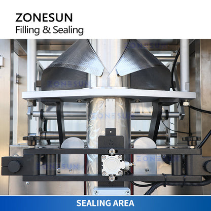 ZONESUN ZS-GFGT620 Full Automatic Paste Satchet Bag Filling Sealing Machine With Feeding Pump