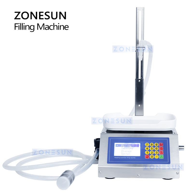 ZONESUN ZS-M1080S Semi Automatic Diaphragm Pump Liquid Weighing Filling Machine