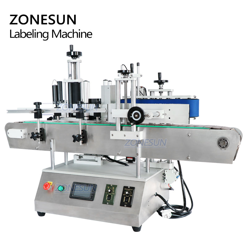 ZONESUN ZS-TB150A High Speed Single Side Round Bottle Labeling Machine For Normal Transparent Label