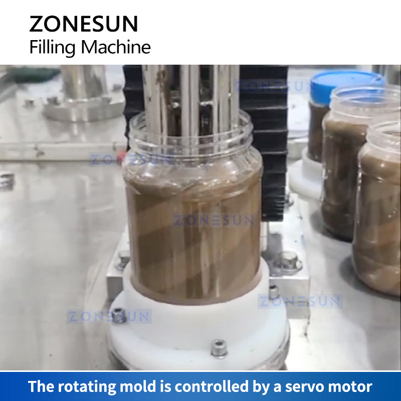 ZONESUN ZS-FM250 Semi-automatic Dual-Color Swirl Paste Piston Pump Filling Machine