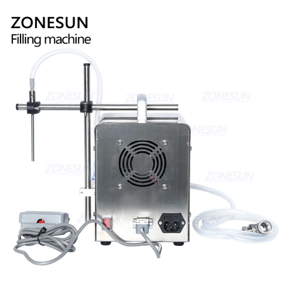 ZONESUN ZS-YTPP6001 Máquina de llenado de líquidos con bomba peristáltica semiautomática de 1-100 ml 