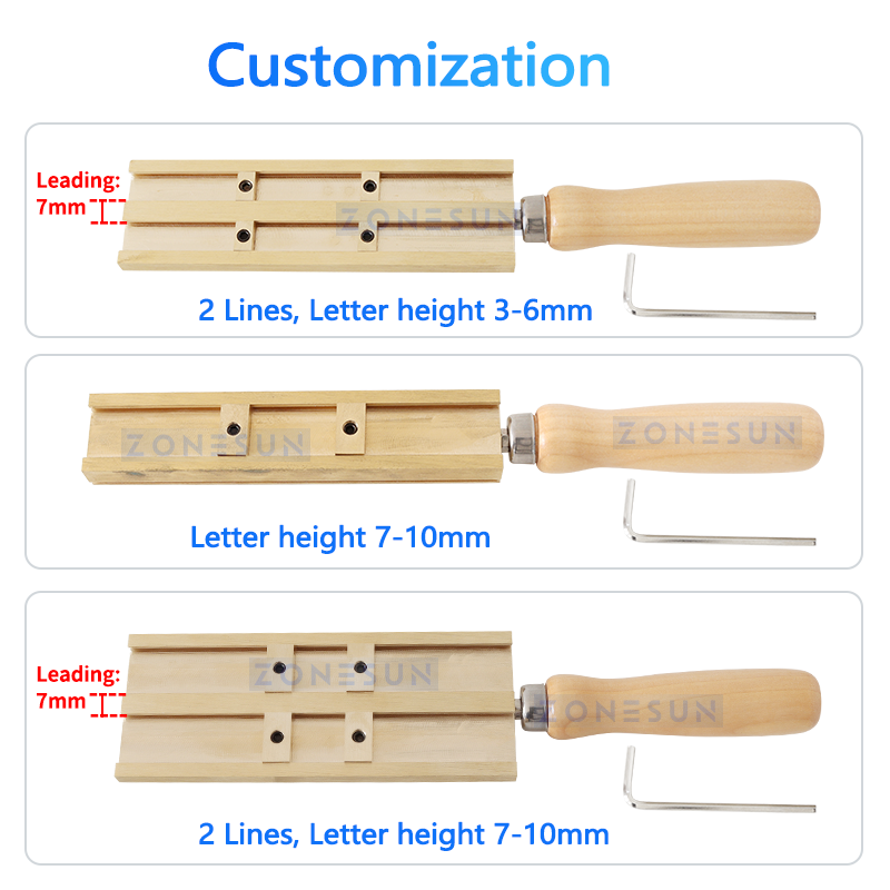 ZONESUN T-slot Letter Holder