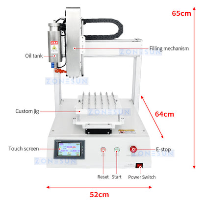 ZONESUN ZS-EL221 Riempitrice automatica per cartucce di e-liquid 