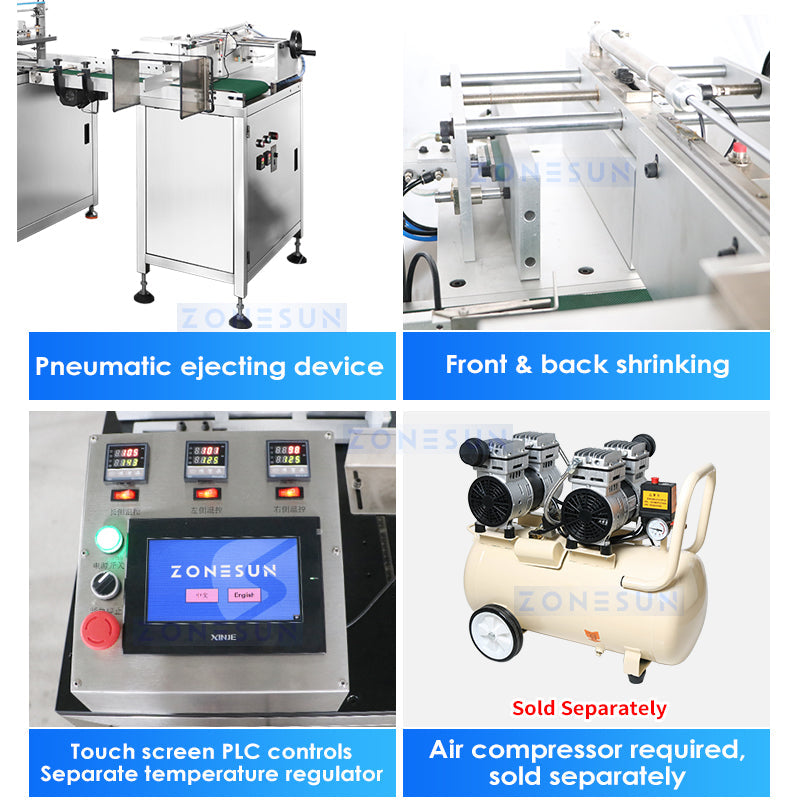 ZONESUN ZS-MSFM750A Automatic Cellophane Wrapping Packaging Machine