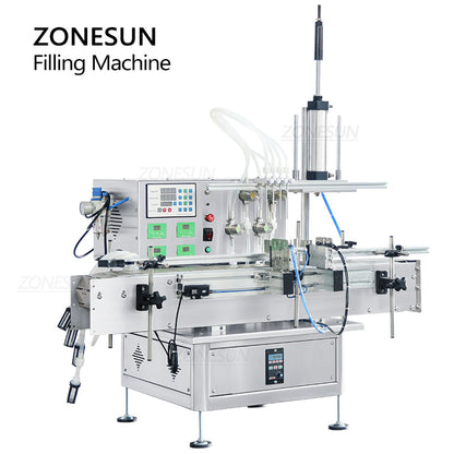 ZONESUN ZS-DTMP4AL Automatic Magnetic Pump Liquid  Filling Machine Vial Filler