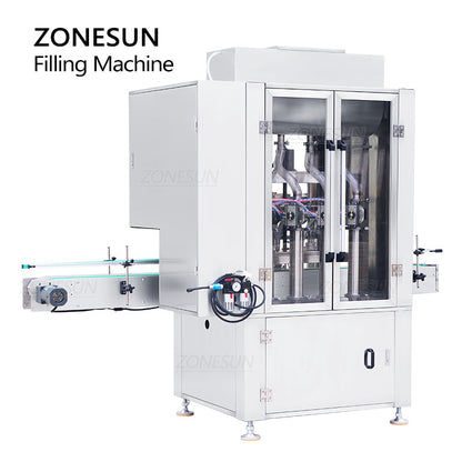 ZONESUN ZS-SV4P Automatic 4 Nozzles Servo Motor Piston Pump Paste Filling Machine