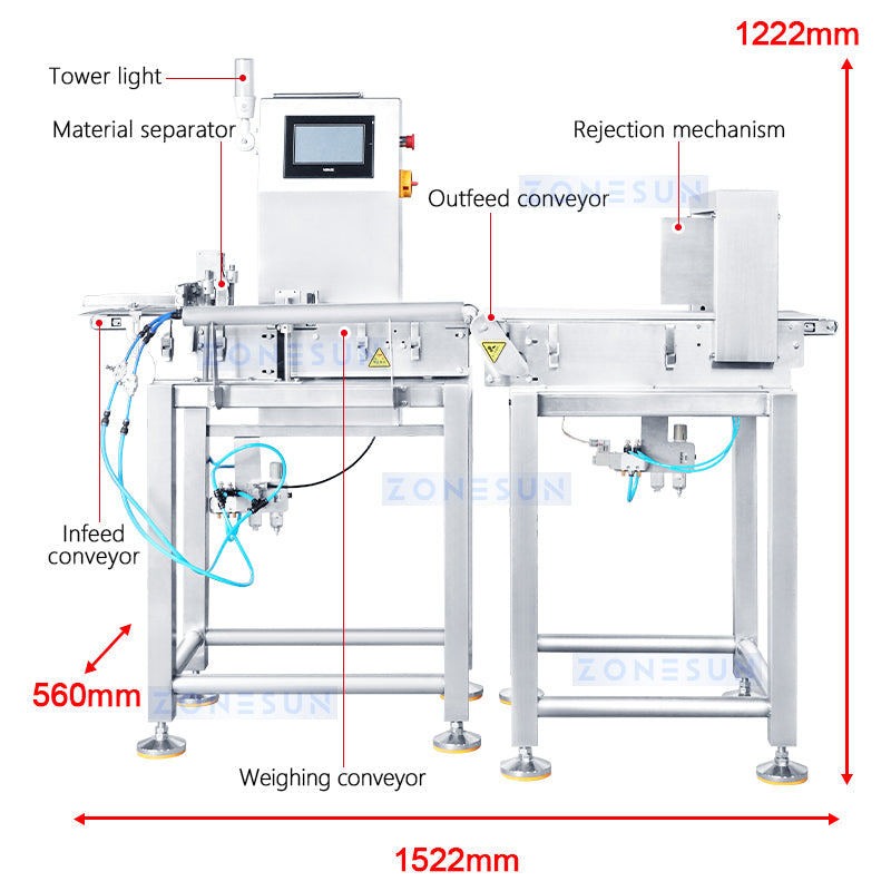 ZONESUN ZS-MD210 Industrial Check Weighing Machine