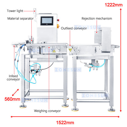 ZONESUN ZS-MD210 Industrial Check Weighing Machine