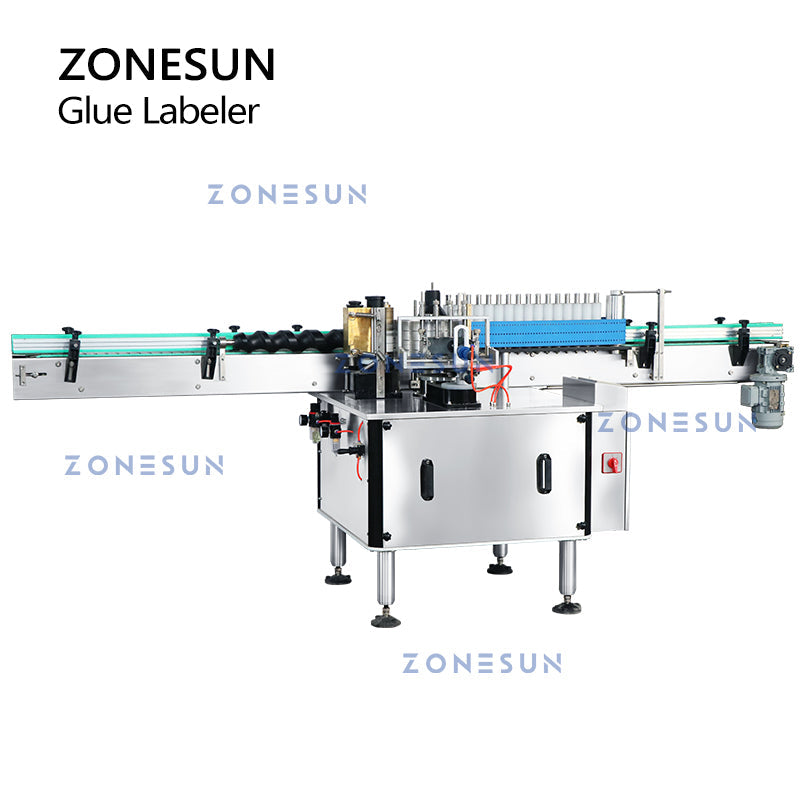 ZONESUN ZS-WGTB01 Etichettatrice automatica per colla per bottiglie rotonde 