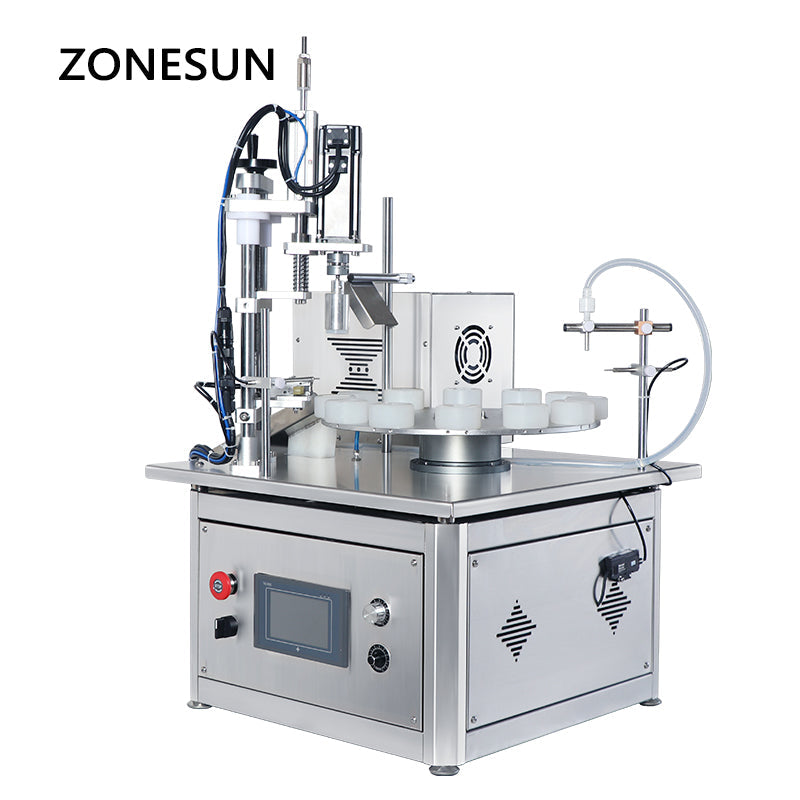 ZONESUN ZS-AFC1P Automatic Peristaltic Pump Liquid Filling Capping Machine