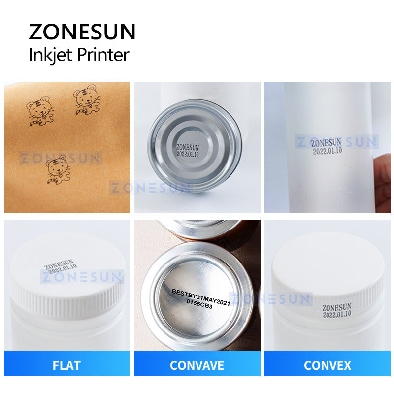 Máquina codificadora de impresora de inyección de tinta portátil ZONESUN ZS-HIP127