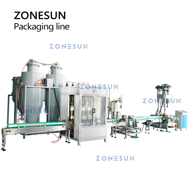 ZONESUN ZS-FE1 Automatic Fire Extinguisher Filling Sealing Labeling Production Line