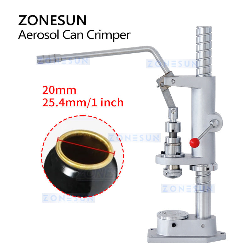 ZONESUN ZS-YG25 Manual Aerosol Can Capping Machine