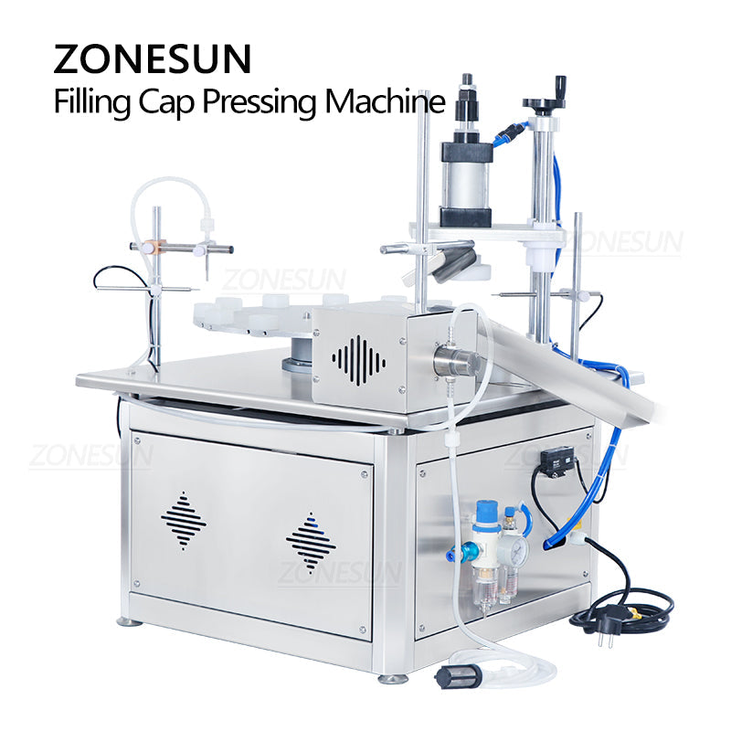 ZONESUN ZS-AFC1C Automatic 2-In-1 Magnetic Pump Liquid Filling Capping Machine