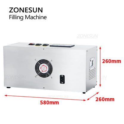 ZONESUN ZS-GTCD2A Heat Resistant Gear Pump Wax Liquid Filling Machine