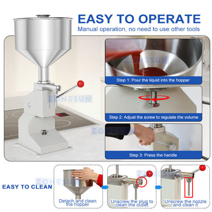 ZONESUN ZS-A03S Manual Paste Filling Machine