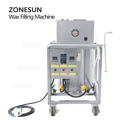 ZONESUN ZS-GTCD Semi Automatic Gear Pump Wax Liquid Filling Melting and Mixing Machine