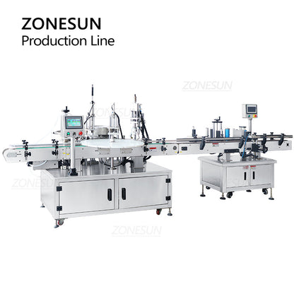 ZONESUN ZS-FAL180A10 Eye Drops Filling Capping Labeling Machine Packaging System