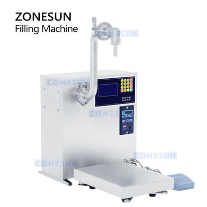 ZONESUN ZS-GPW1 High Folw Rate Gear Pump Liquid Weighing Filling Machine