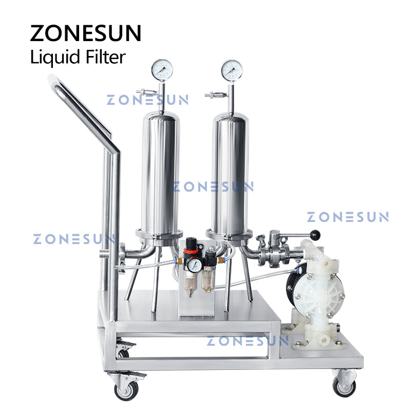 ZONESUN ZS-PF2 Pompa pneumatica a membrana antideflagrante Filtro liquido per profumo di alcol 