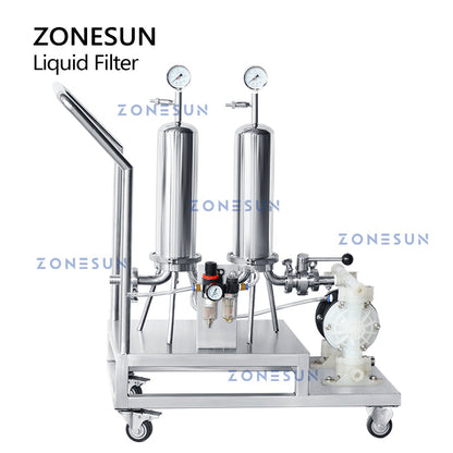 ZONESUN ZS-PF2 Pompa pneumatica a membrana antideflagrante Filtro liquido per profumo di alcol 