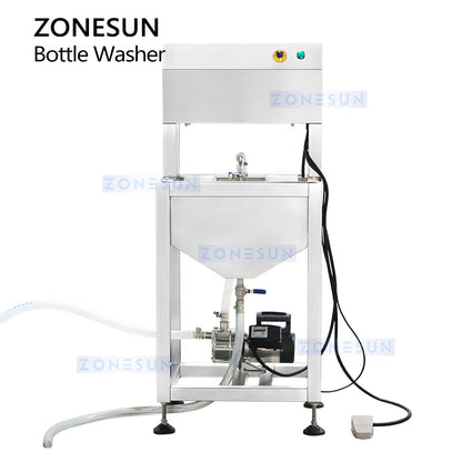 ZONESUN ZS-WB2S Semi Automatic Double Head Bottle Cleaning Machine