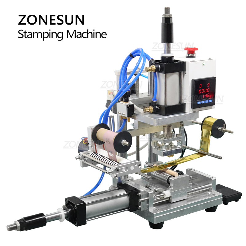 ZONESUN ZS-GT100 Macchina per stampa a caldo cilindrica pneumatica