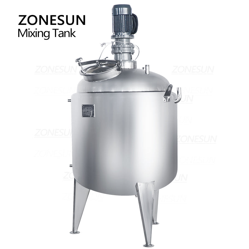 Tanque de mezcla y calentamiento de pasta de acero inoxidable ZONESUN ZS-MB1000L