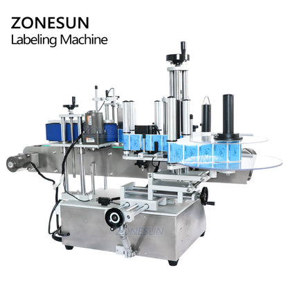 ZONESUN ZS-TB150A High Speed Single Side Round Bottle Labeling Machine For Normal Transparent Label