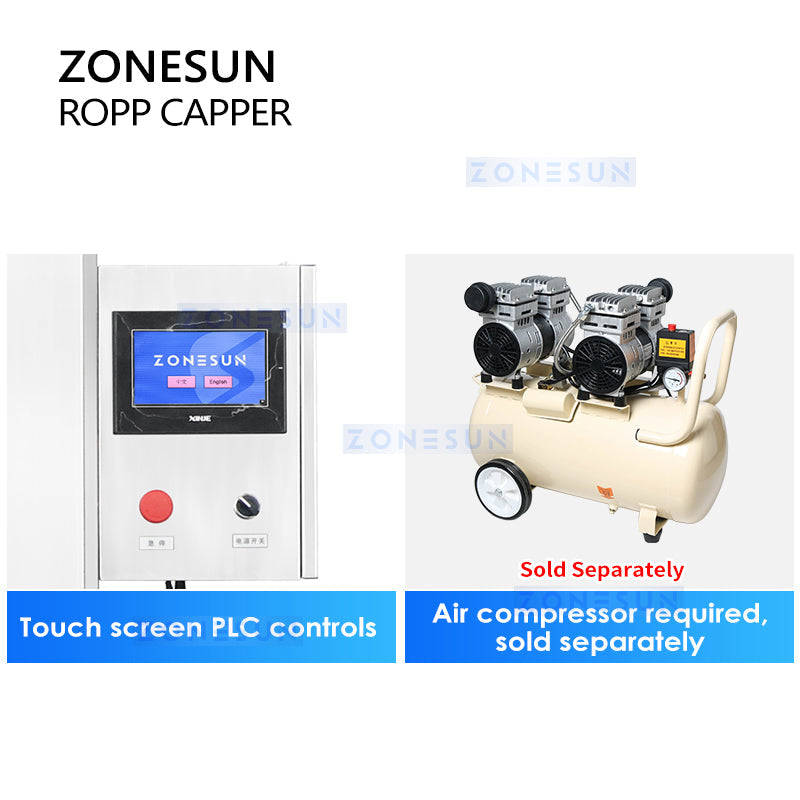 ZONESUN ZS-XG440Z Automatic Aluminum Pilfer Proof Capping Machine