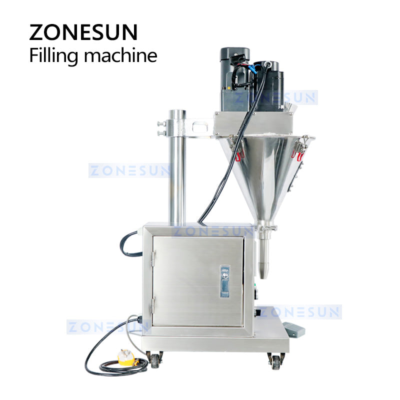 ZONESUN ZS-FM100S Riempitrice semiautomatica per polvere secca 