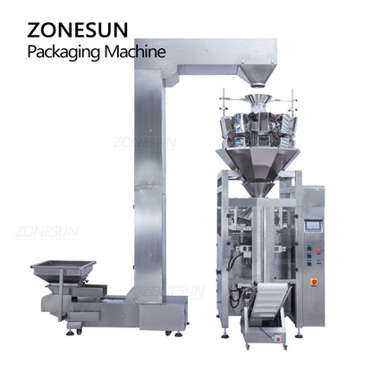 ZONESUN ZS-FS420 Automatic 10 Heads Eletronic Component Powder Weighing Filling Sealing Machine