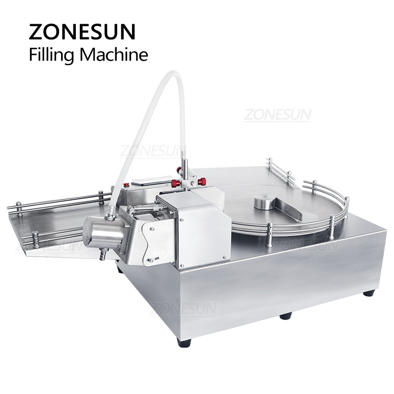 ZONESUN ZS-LPG1 Automatic Ceramic Pump Liquid Filling Machine with Bottle Sorting Unscrambler