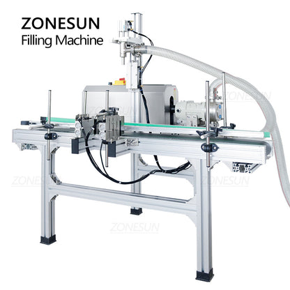 ZONESUN ZS-DTGT900P Automatic Rotor Pump Paste/Viscous Liquid Filling Machine With Hopper