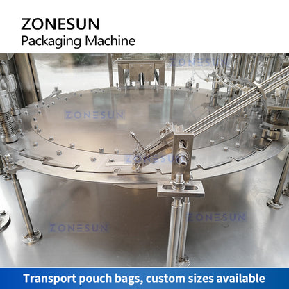 Tappatrice per riempimento di liquidi con busta automatica ZONESUN ZS-AFC6YL