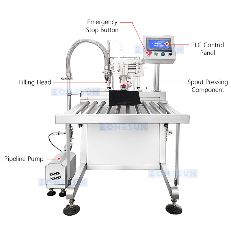 ZONESUN ZS-BIB01 Semi Automatic Single Nozzle Liquid Bag In Box Filling Machine